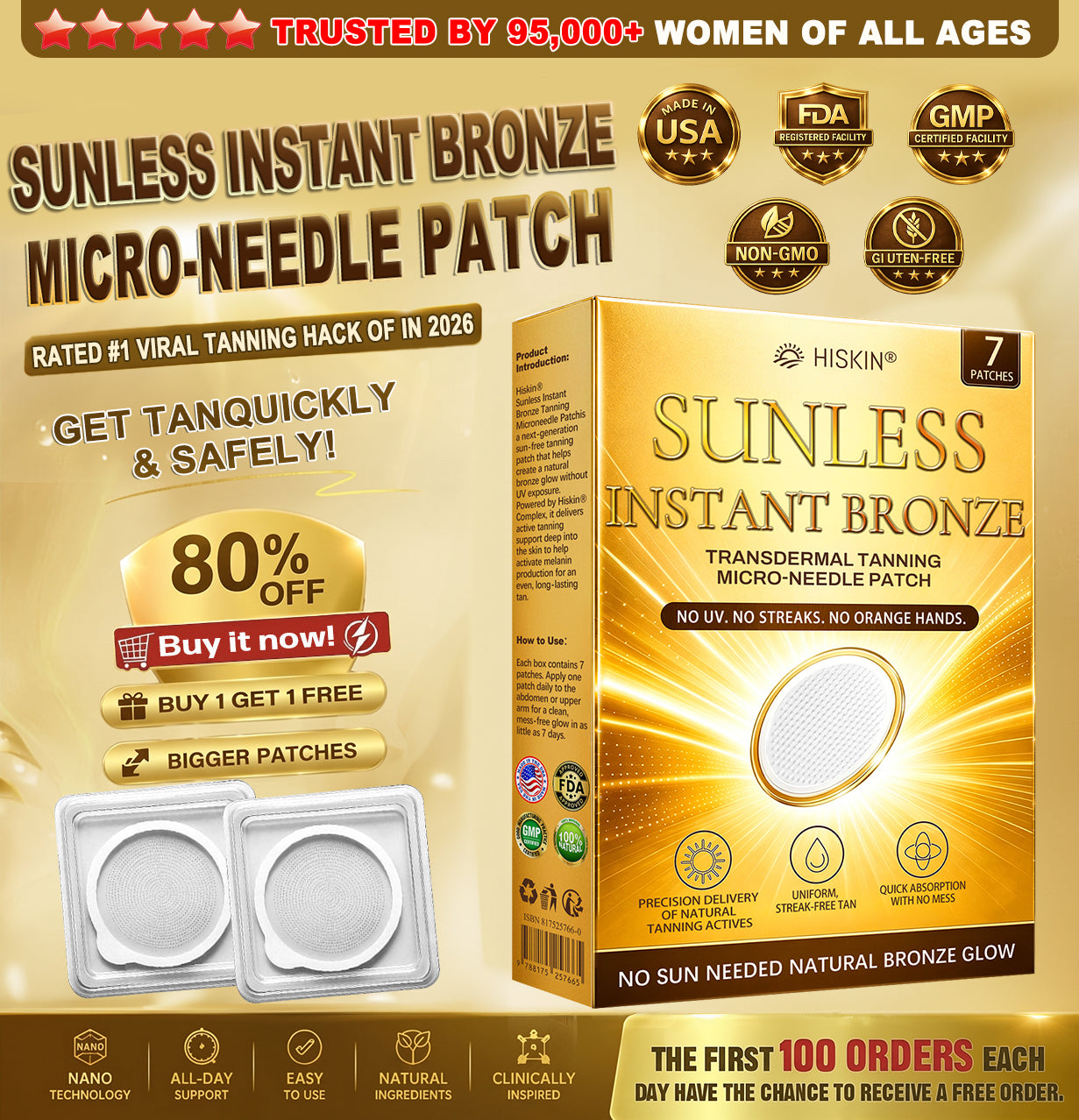 𝑶𝒇𝒇𝒊𝒄𝒊𝒂𝒍 𝑺𝒕𝒐𝒓𝒆 | 🎁 𝐇𝐢𝐬𝐤𝐢𝐧® 𝐒𝐮𝐧𝐥𝐞𝐬𝐬 𝐈𝐧𝐬𝐭𝐚𝐧𝐭 𝐁𝐫𝐨𝐧𝐳𝐞 𝐓𝐚𝐧𝐧𝐢𝐧𝐠 𝐌𝐢𝐜𝐫𝐨𝐧𝐞𝐞𝐝𝐥𝐞 𝐏𝐚𝐭𝐜𝐡 🇺🇸 (𝐉𝐮𝐬𝐭 𝐨𝐧𝐜𝐞 𝐚 𝐝𝐚𝐲) 𝐕𝐢𝐬𝐢𝐛𝐥𝐞 𝐁𝐫𝐨𝐧𝐳𝐞 𝐆𝐥𝐨𝐰 𝐢𝐧 𝟕 𝐃𝐚𝐲𝐬 ✅ 𝐍𝐨 𝐔𝐕, 𝐍𝐨 𝐎𝐫𝐚𝐧𝐠𝐞, 𝐍𝐨 𝐒𝐭𝐫𝐞𝐚𝐤𝐬, 𝐍𝐨 𝐃𝐇𝐀, 𝐍𝐨 𝐌𝐞𝐬𝐬.