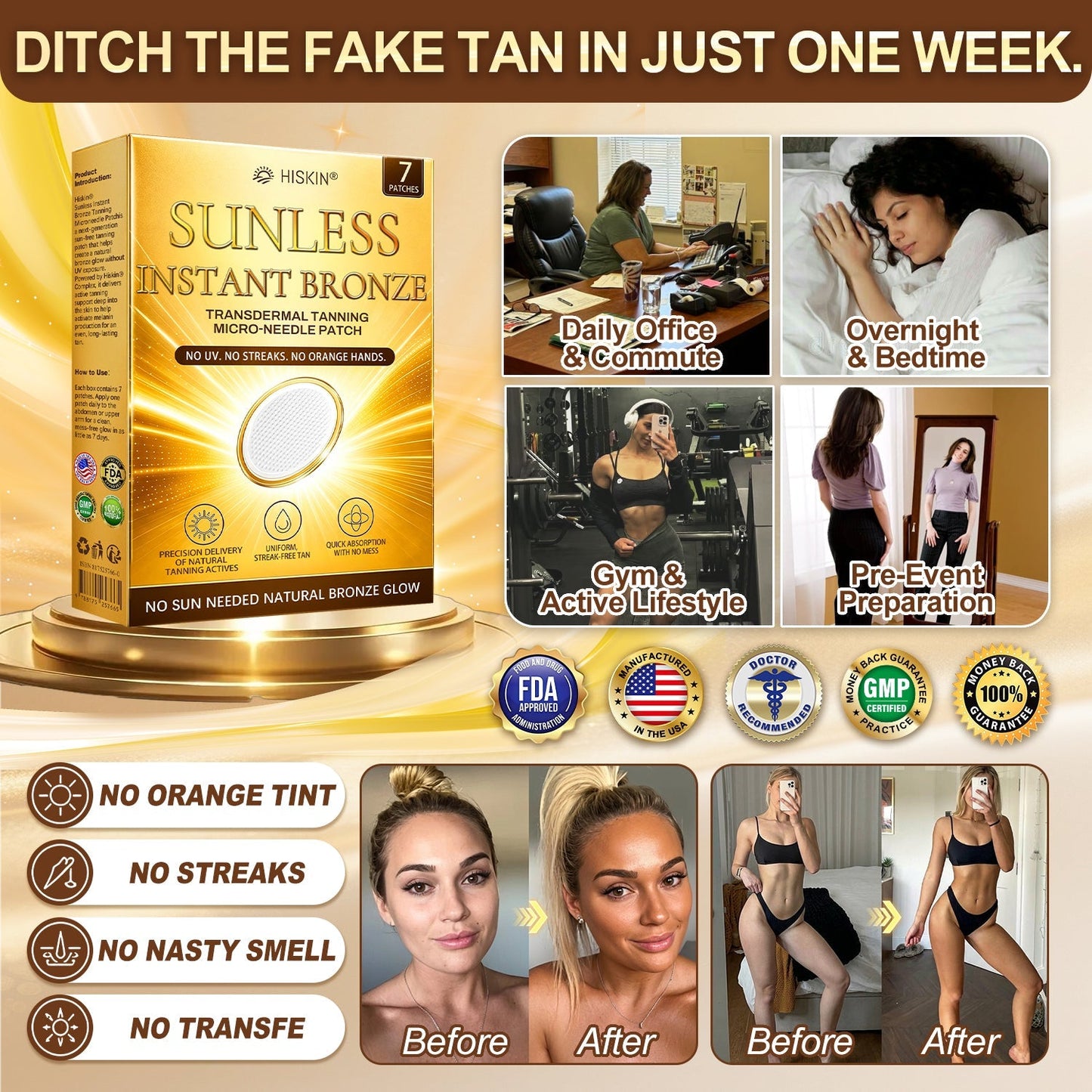 𝑶𝒇𝒇𝒊𝒄𝒊𝒂𝒍 𝑺𝒕𝒐𝒓𝒆 | 🎁 𝐇𝐢𝐬𝐤𝐢𝐧® 𝐒𝐮𝐧𝐥𝐞𝐬𝐬 𝐈𝐧𝐬𝐭𝐚𝐧𝐭 𝐁𝐫𝐨𝐧𝐳𝐞 𝐓𝐚𝐧𝐧𝐢𝐧𝐠 𝐌𝐢𝐜𝐫𝐨𝐧𝐞𝐞𝐝𝐥𝐞 𝐏𝐚𝐭𝐜𝐡 🇺🇸 (𝐉𝐮𝐬𝐭 𝐨𝐧𝐜𝐞 𝐚 𝐝𝐚𝐲) 𝐕𝐢𝐬𝐢𝐛𝐥𝐞 𝐁𝐫𝐨𝐧𝐳𝐞 𝐆𝐥𝐨𝐰 𝐢𝐧 𝟕 𝐃𝐚𝐲𝐬 ✅ 𝐍𝐨 𝐔𝐕, 𝐍𝐨 𝐎𝐫𝐚𝐧𝐠𝐞, 𝐍𝐨 𝐒𝐭𝐫𝐞𝐚𝐤𝐬, 𝐍𝐨 𝐃𝐇𝐀, 𝐍𝐨 𝐌𝐞𝐬𝐬.